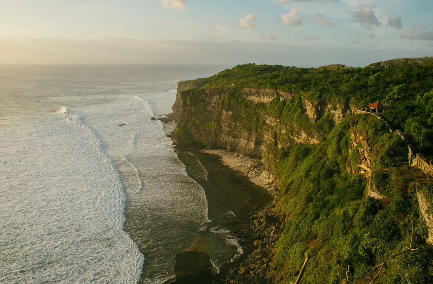 rugged cliffs over the ocean
